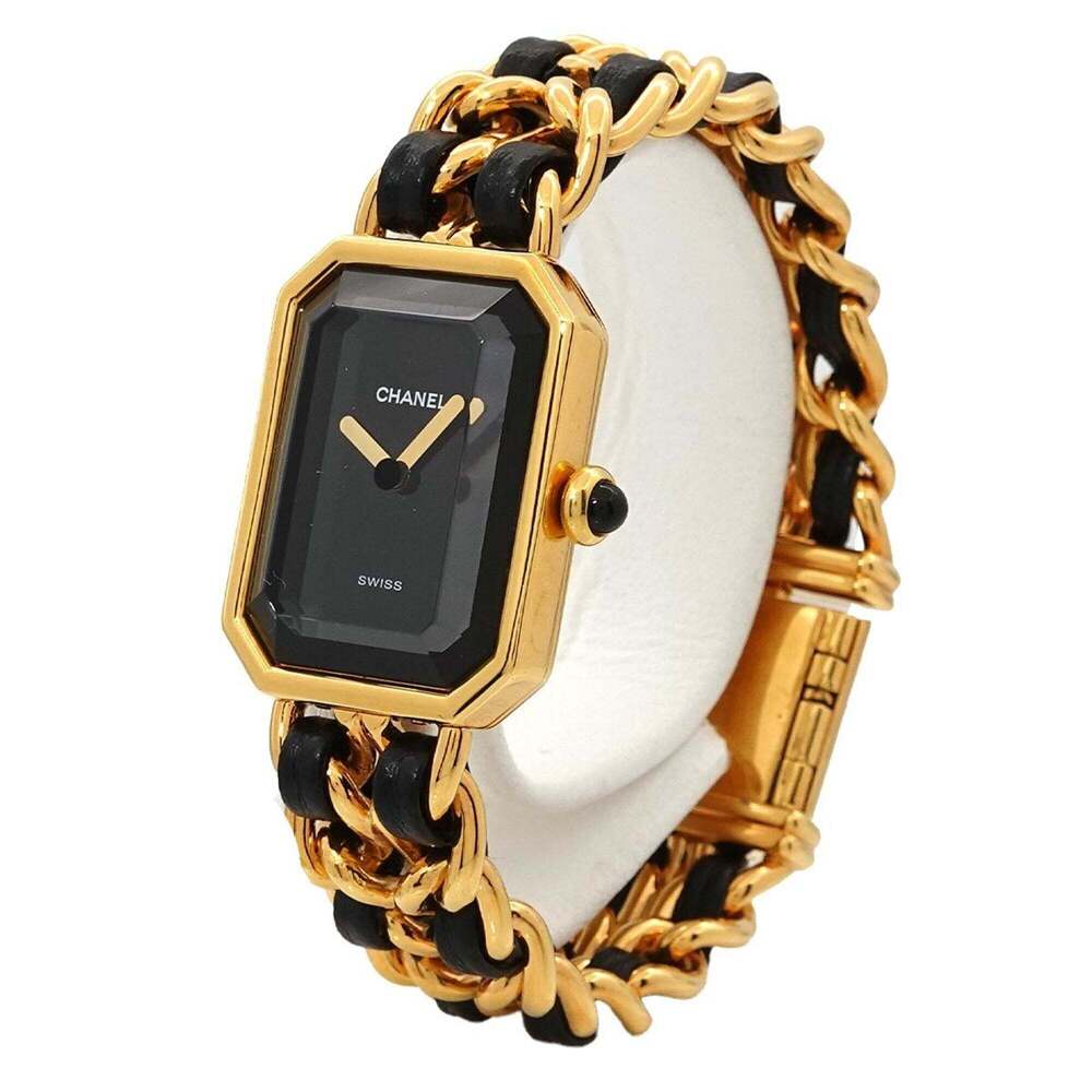 Chanel Premiere S-size H0001 Women's Watch Black Gold Quartz - Picture 2 of 6